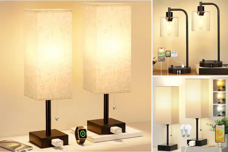 Detailed view of Best 2 Pack Lamps With Bulbs: Brighten Your Space in Style