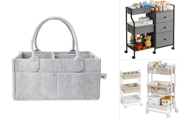 Detailed view of Best Baby Diaper Caddy Organizer