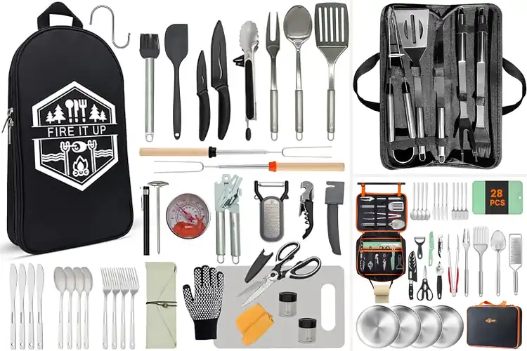 Detailed view of Best BBQ Camping Cooking Utensils Sets