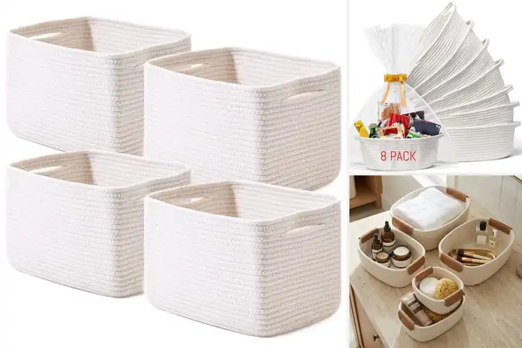 Detailed view of Best Cotton Rope Baskets