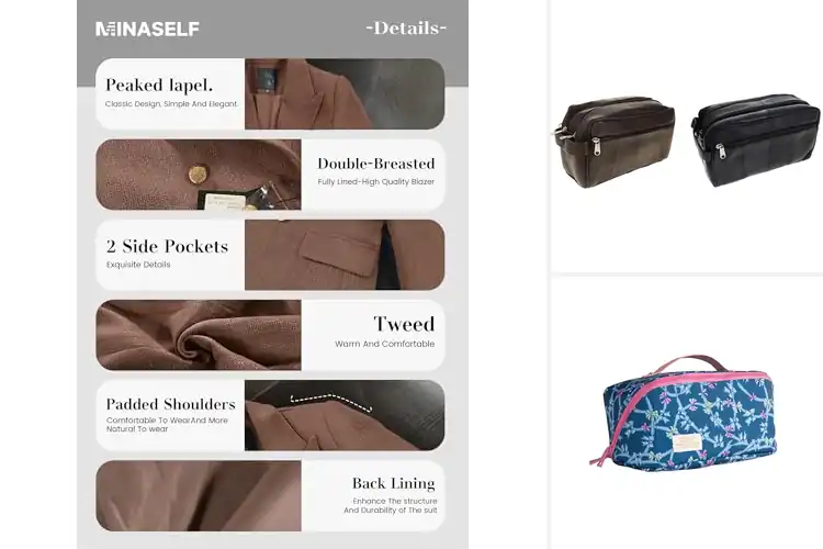 Detailed view of Best Fully Lined Interior With Pockets