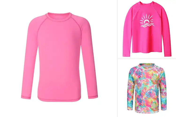 Detailed view of Best Girls Long Sleeve Rash Guards