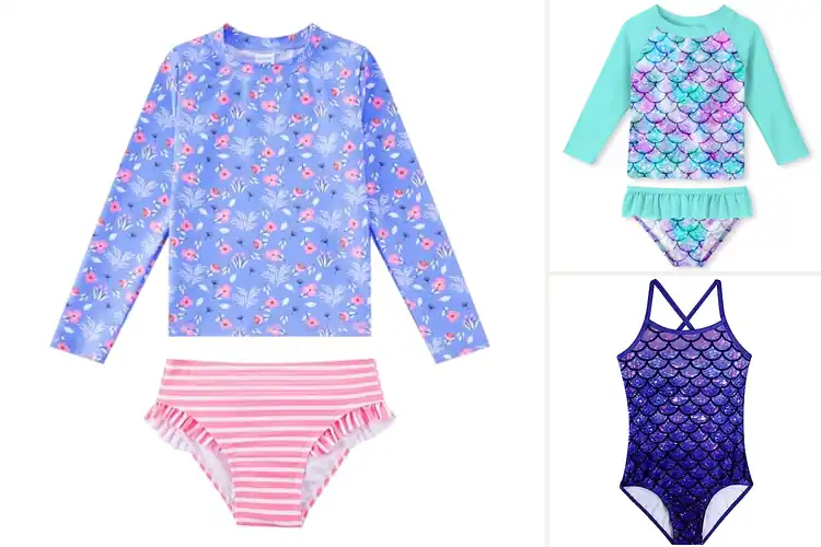 Detailed view of Best Girls UPF 50+ Swimsuits