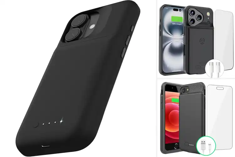 Detailed view of best iPhone extended battery life cases