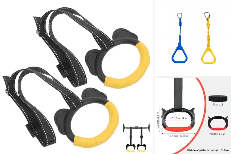 Detailed view of Best Kids Climbing Training Rings
