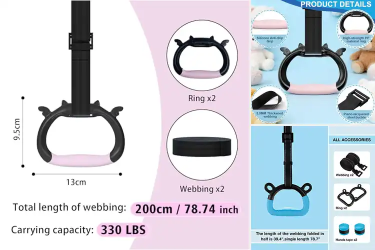 Detailed view of Best Kids Gymnastic Rings