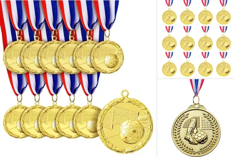 Detailed view of Best Kids Soccer Medals