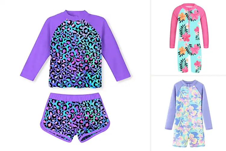 Detailed view of Best Kids Sun Protection Swimsuits