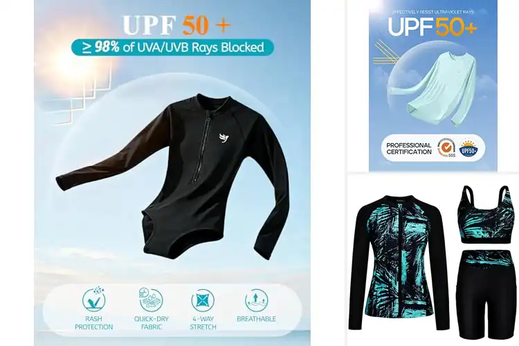 Detailed view of Best Long Sleeve Swimsuits