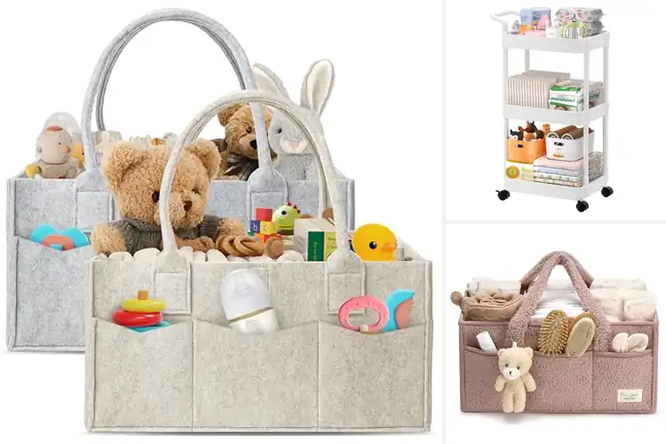 Detailed view of Best Newborn Essentials Caddies