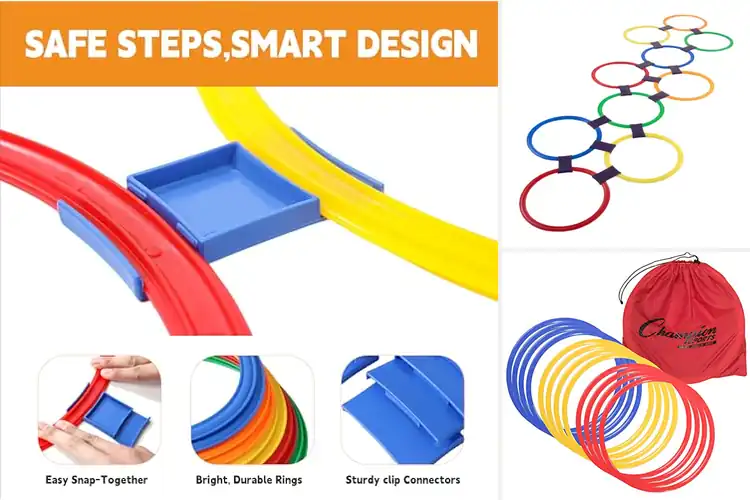 Detailed view of Best Obstacle Course Rings For Kids