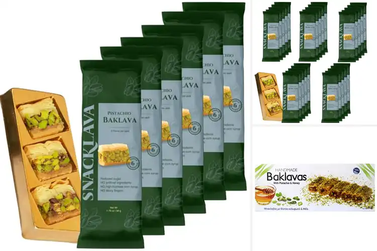 Detailed view of Best Pistachio Baklava Pieces