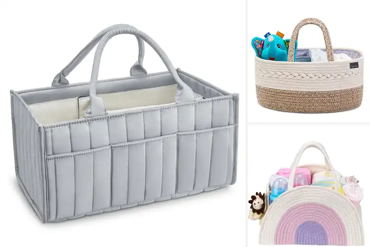 Detailed view of Best Removable Divider Diaper Caddy