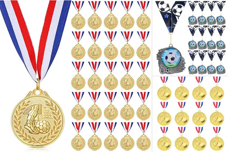 Detailed view of Best Soccer Medal Sets