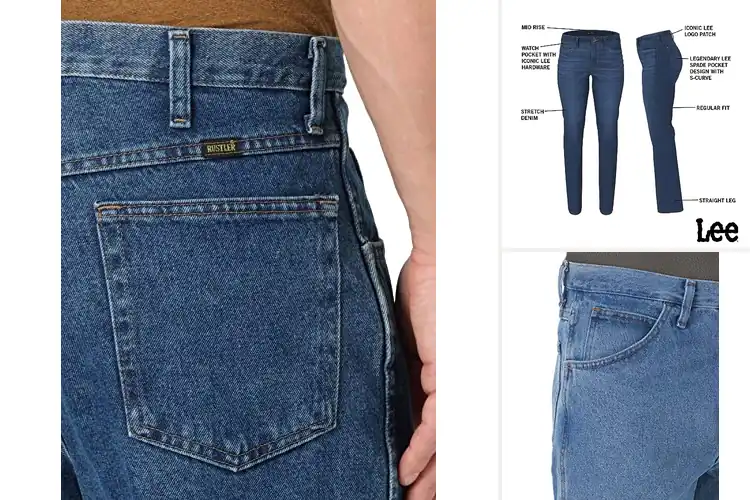 Detailed view of Best Straight Leg Denims