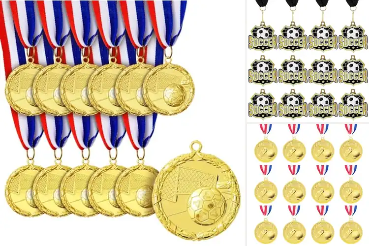 Detailed view of Best Team Soccer Medals