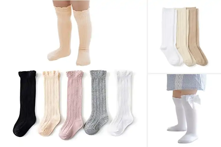 Detailed view of Best Toddler Knee High Socks