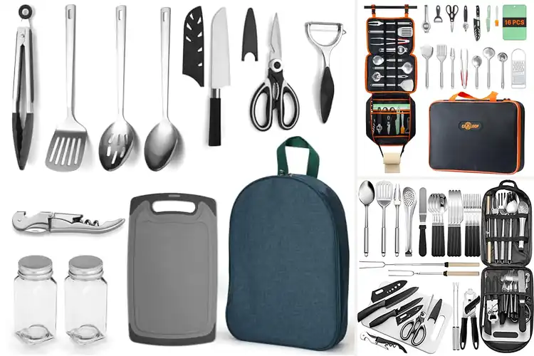 Detailed view of Best Travel Gift Camping Kitchen Utensil Sets