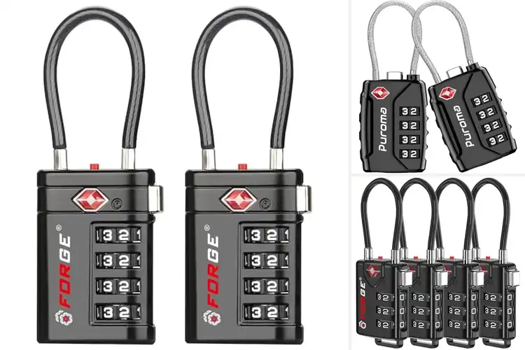 Detailed view of Best TSA Lock Suitcase Security