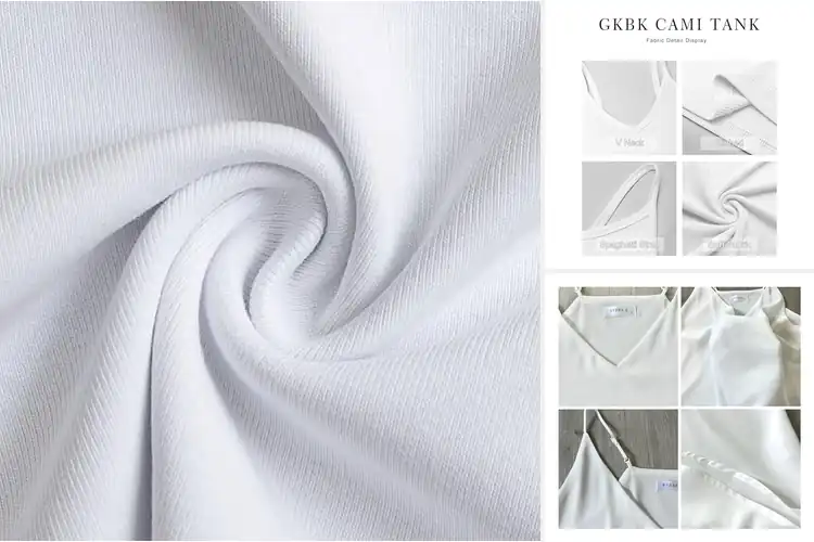 Detailed view of Best V-Neck Spaghetti Strap Tank