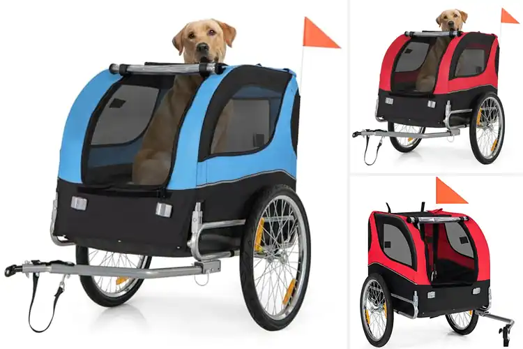 Detailed view of Best Ventilated Pet Trailer With Mesh Skylight