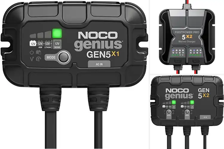 Detailed view of Best Waterproof Battery Chargers for Reliable Outdoor Power